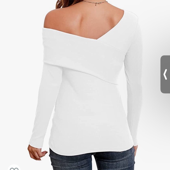 White over the shoulder top - Picture 3 of 3